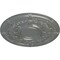 Ekena Millwork Dauphine Ceiling Medallion (Fits Canopies up to 13 1/4"), Hand-Painted Silver, 33 7/8"OD x 1 3/8"P CM33DASLS - alternate 4